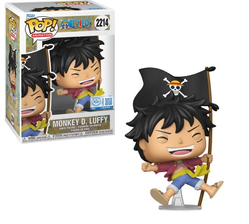 FUNKO POP 2214 - MONKEY D. LUFFY WITH FLAG (ONE PIECE) - One Piece  #2214