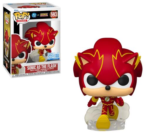 FUNKO POP 593 - SONIC THE FLASH Sonic #593 - Produto Original