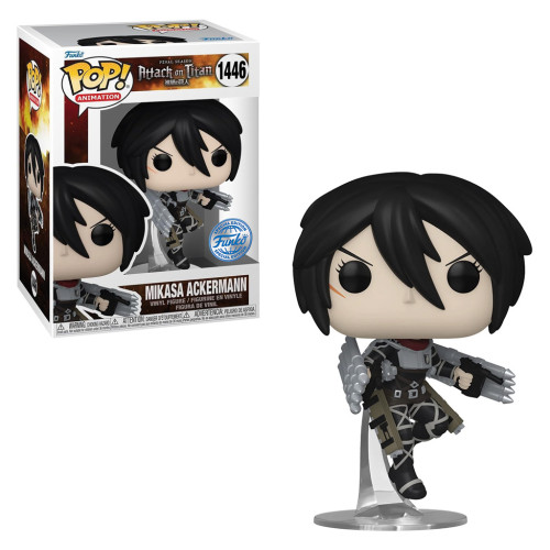 Funko Pop Animation Attack On Titan Mikasa Ackerman Metalic *ex* 1446-Animation-1106