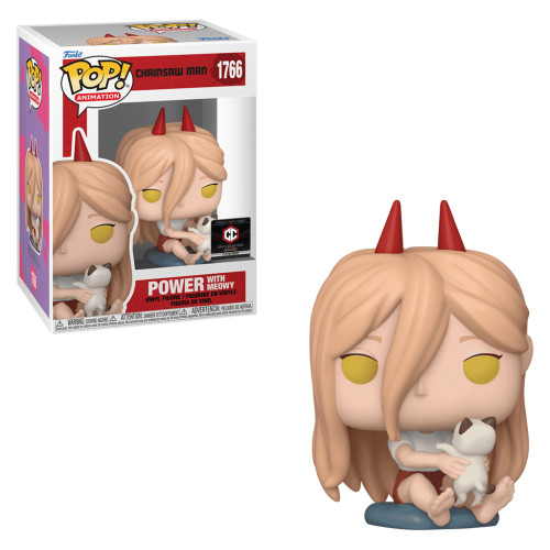 FUNKO POP ANIMATION CHAINSAW MAN EXCLUSIVE - POWER WITH MEOWY 1766 Chainsaw Man #1766 - Produto Original