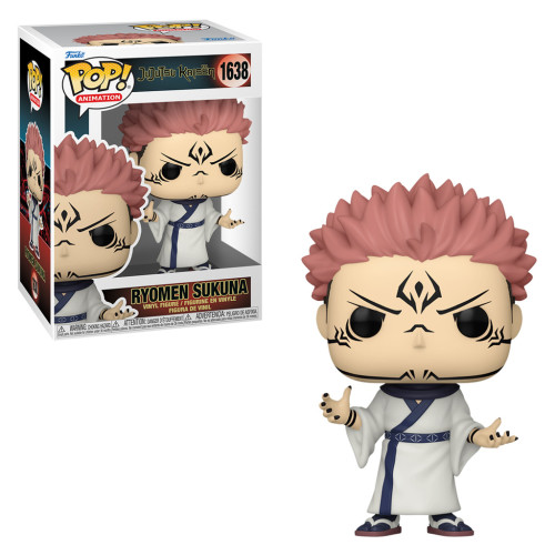 FUNKO POP ANIMATION JUJUTSU KAISEN - RYOMEN SUKUNA 1638 Jujutsu Kaisen #1638 - Produto Original