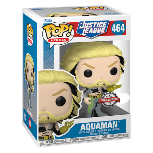 FUNKO POP AQUAMAN EXCLUSIVE 464 DC Comics Justice League #464 - Produto Original