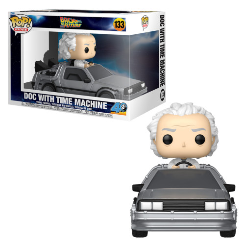 FUNKO POP BACK TO THE FUTURE 5 *RIDES* DOC WITH TIME MACHINE 133-Movies-133
