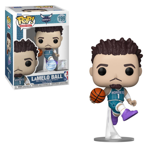 FUNKO POP BASKETBALL NBA: CHARLOTTE HORNETS EXCLUSIVE - LAMELO BALL 199 NBA #199 - Produto Original