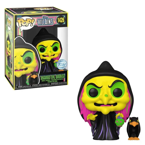 FUNKO POP DISNEY VILLAINS EXCLUSIVE - DISGUISED EVIL QUEEN WITH RAVEN 1426 - Disney Branca De Neve  #1426