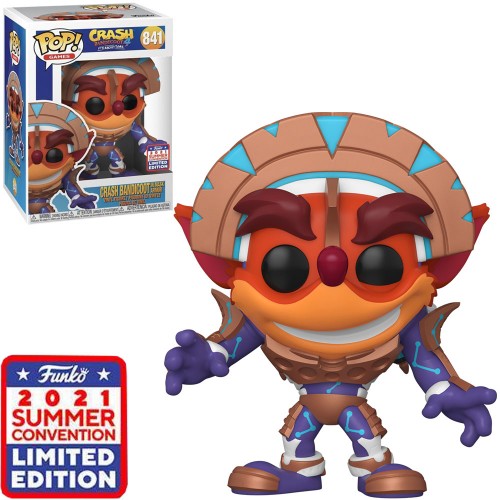 Funko Pop Games Crash Bandicoot Sdcc 2021 Exclusive - Crash Bandicoot In Mask Armor 841 - Games - #841