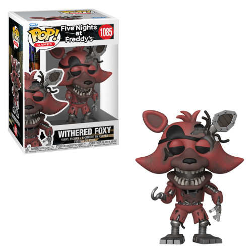 FUNKO POP GAMES FIVE NIGHTS AT FREDDY'S - WITHERED FOXY 1085 - FNAF Games #1085 - Produto Original