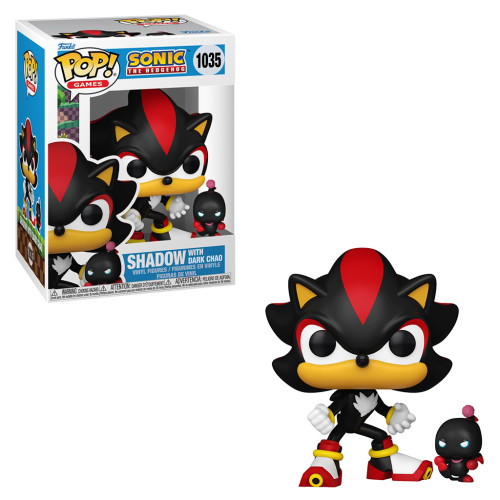 FUNKO POP GAMES SONIC THE HEDGEHOG - SHADOW WITH DARK CHAO 1035-Games-1035