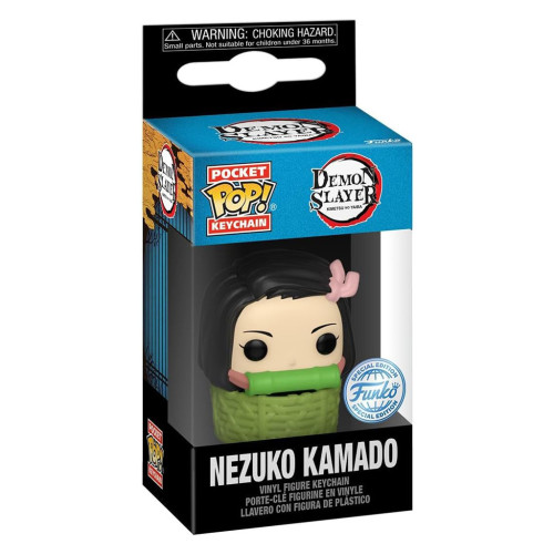 Chaveiro FUNKO POP KEYCHAIN DEMON SLAYER NEZUKO KAMADO IN BASKET *EX* 66824 - Animation - #