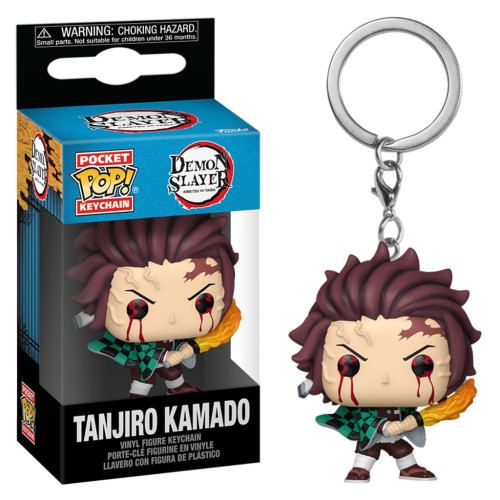 Chaveiro FUNKO POP KEYCHAIN DEMON SLAYER TANJIRO KAMADO SUN BREATHING 85334-Animation-
