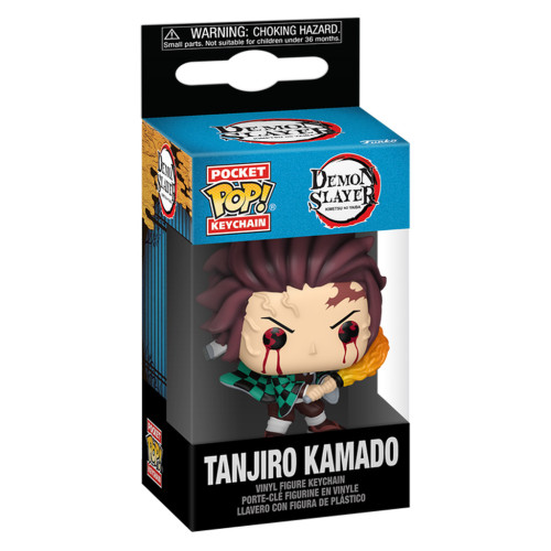 Chaveiro FUNKO POP KEYCHAIN DEMON SLAYER TANJIRO KAMADO SUN BREATHING 85334 - Animation - #
