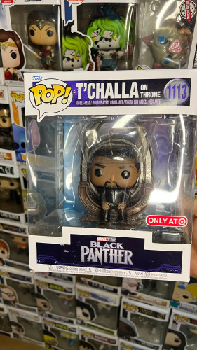 FUNKO POP MARVEL - PANTERA NEGRA T'CHALLA ON TRONE 1113-Marvel Black Panther-1113