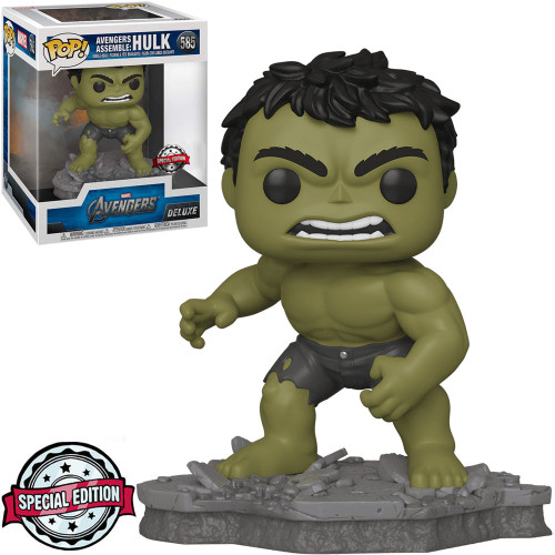 Funko Pop Marvel Avengers Exclusive Deluxe - Avengers Assemble: Hulk FUNKO POP #585 - Produto Original