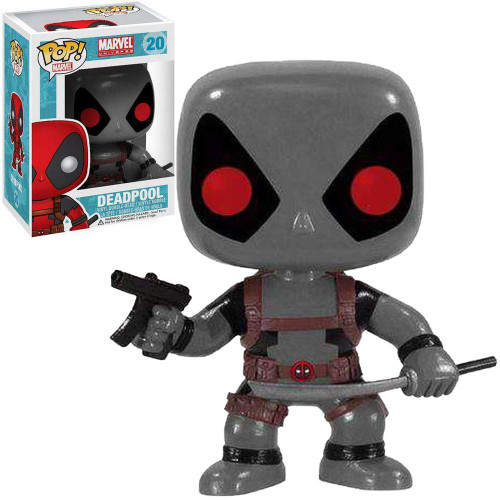 Funko Pop Marvel Deadpool X-force Grey Outfit *ex* 20-Marvel-20
