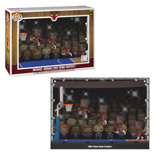Funko Pop Moment Nba: Chicaco Bulls - Michael Jordan (1987 Dunk Contest) 209 Deluxe Pop Moment #209 - Produto Original