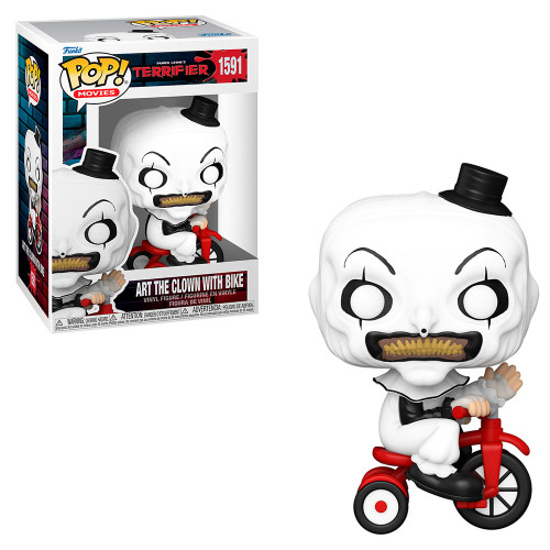 FUNKO POP MOVIES TERRIFIER - ART THE CLOWN WITH BIKE 1591 Terrifier #1591 - Produto Original