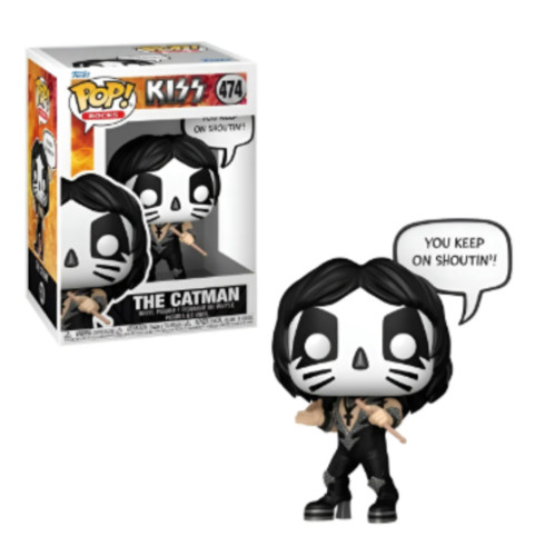 FUNKO POP ROCKS KISS 474 - THE CATMAN Rocks #474 - Produto Original