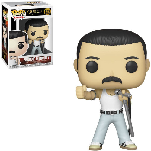 FUNKO POP ROCKS QUEEN FREDDIE MERCURY RADIO GAGA 183 Rocks #183 - Produto Original