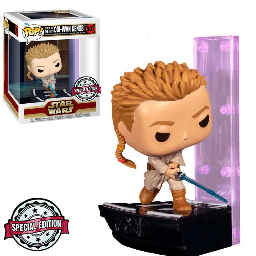 FUNKO POP STAR WARS DUEL OF THE FATES EXCLUSIVE - OBI-WAN KENOBI 507 (DELUXE) - Star Wars  #507