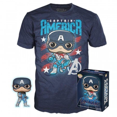 Funko Pop Tees CapitÃo America-Tees-1