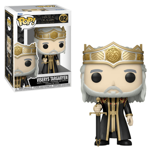 FUNKO POP TELEVISION HOUSE THE DRAGON - VISERYS TARGARYEN ( CAIXA COM DETALHE)-Funko POP!-02