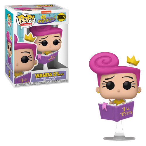 FUNKO POP TELEVISION NICKELODEON: THE FAIRLY ODDPARENTS - WANDA WITH DA RULES 1692 PADRINHOS MAGICOS Television #1692 - Produto Original