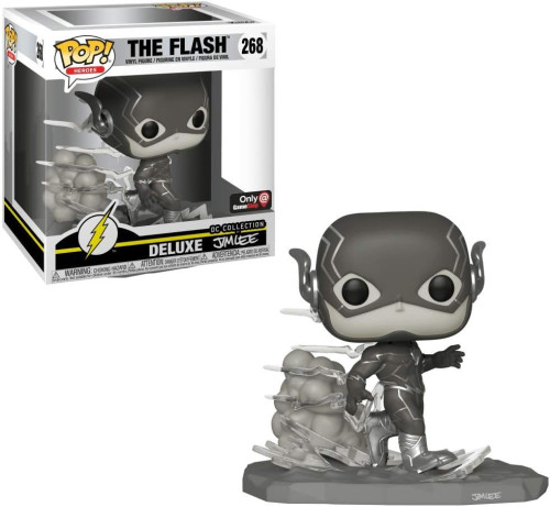 Funko Pop The Flash 268 Game Stop Dc Collection Deluxe By Jim Lee-The Flash-268