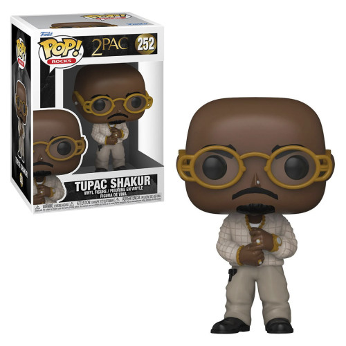 FUNKO POP TUPAC SHAKUR 252 FUNKO POP ROCK #252 - Produto Original