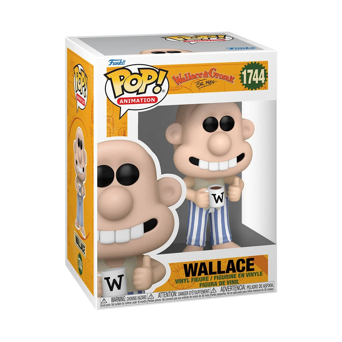 FUNKO POP WALLACE AND GROOMIT - WALLACE 1744-Wallace And Gromit-1744
