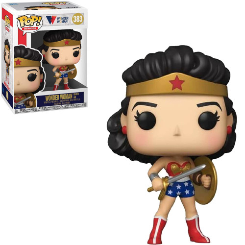 FUNKO POP WONDER WOMAN 80 YEARS - WONDER WOMAN (GOLDEN AGE) 383 Mulher Maravilha #383 - Produto Original