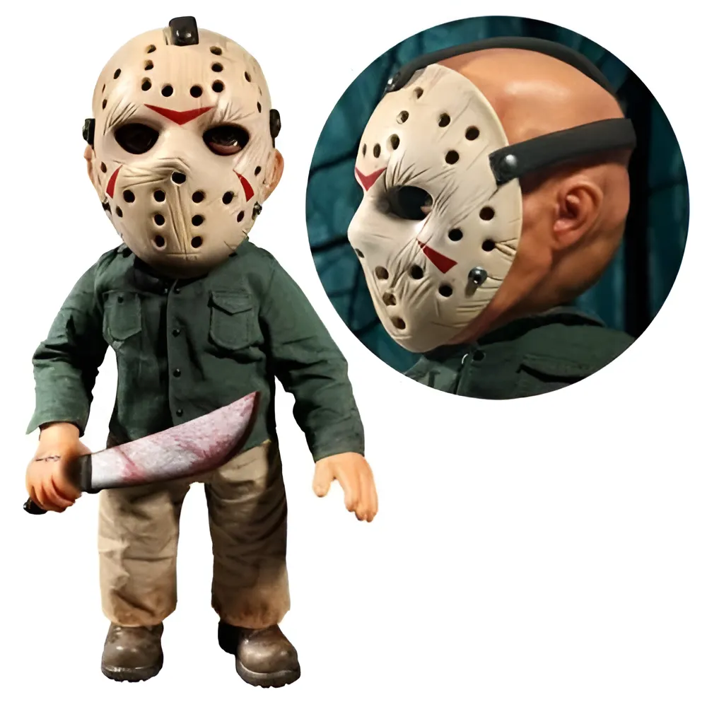 Figura de Ação Jason Voorhees Mega With Sound Friday the 13th Mezco Toyz Jason # - Produto Original