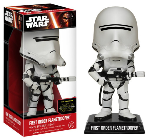 First Order Flametrooper Star Wars - Funko Wobbler Bobble Head Stars Wars #01 - Produto Original