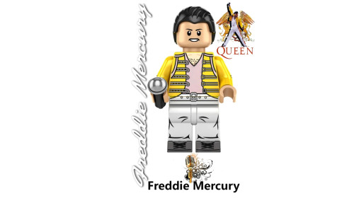 Freddie Mercury Rockstar Minifigura Boneco Wembley 86 Queen Rock Bohemian Rhapsody-Queen-
