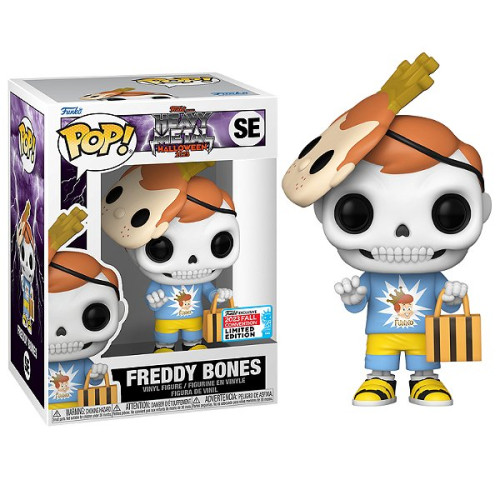 Freddy Bones exclusivo Fall Convention 2023 Funko Heavy Metal Halloween #1 - Produto Original