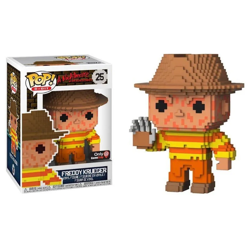 Freddy Krueger 25 8-bit Funko Pop Hora Do Pesadelo Exclusivo - Terror - #25 FUNKO POP #25 - Produto Original