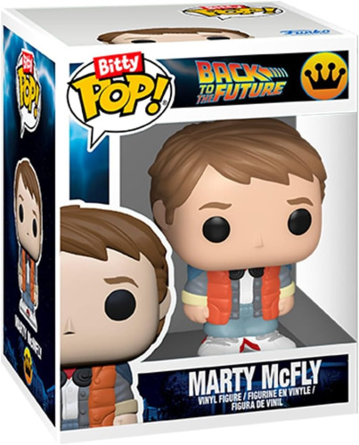 Funko, Funko Pop Bitty Pop Back To Future Marty Mcfly And Machine - De Volta Para O Futuro - #1