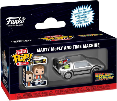 Funko, Funko Pop Bitty Pop Back To Future Marty Mcfly And Machine - De Volta Para O Futuro - #1