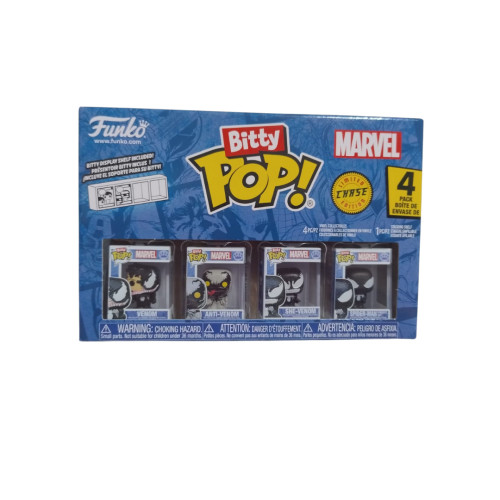 Funko Bitty Pop 4pack Spider-Man Series 3 com Spider-Man Symbiote Suit Marvel #0 - Produto Original