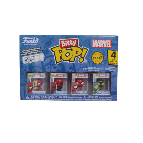 Funko Bitty Pop 4pack Spider-Man Series 4 com Spider-Man Stealth Suit Marvel #0 - Produto Original