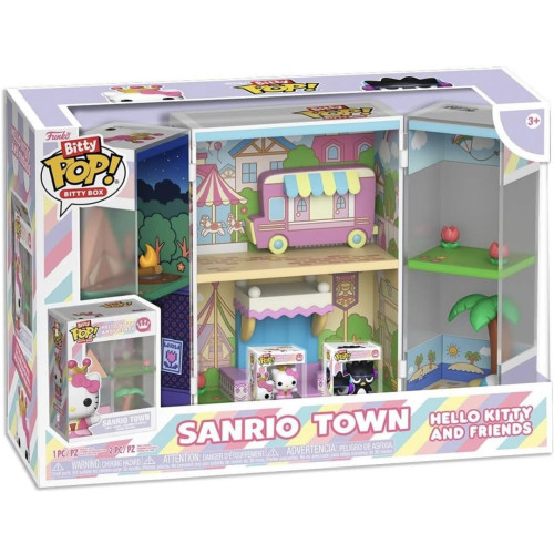 Funko Bitty Pop Box Sanrio Town With Hello Kitty & Badtz-maru Hello Kitty & Friends #00 - Produto Original