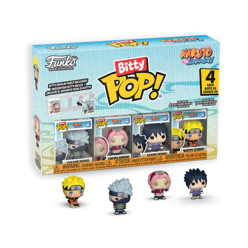Funko Bitty Pop Naruto 4pack Series 1 Naruto Shippuden #0 - Produto Original