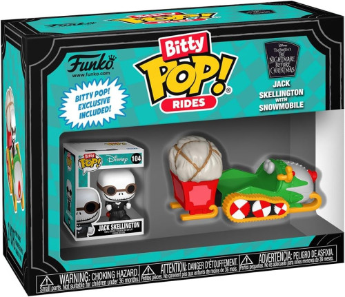 Funko Bitty Pop Rides - Jack Skellington With Snowmobile-The Nightmare Before Christmas-104