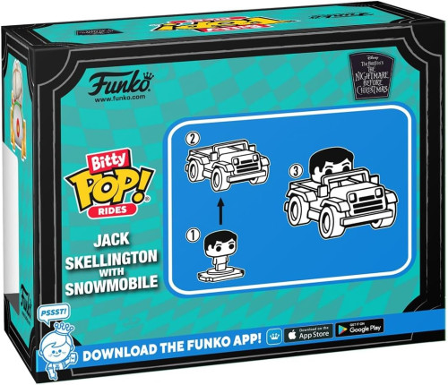 Funko Bitty Pop Rides - Jack Skellington With Snowmobile - The Nightmare Before Christmas - #104
