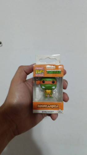Funko Keychain Michelangelo - Chaveiro-As Tartarugas Ninjas-