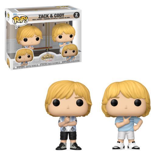 Funko POP! 2-Pack Zack e Cody Disney The Suite Life Of Zack & Cody #2 - Produto Original