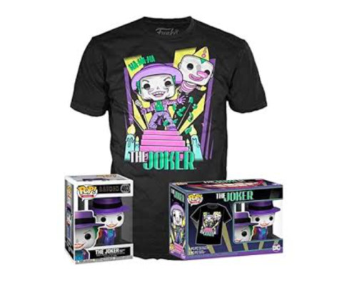 Funko POP! E Tee A Figura Do Coringa DC Comics Batman - camiseta incluso.-The Joker-403