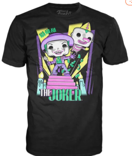 Funko POP! E Tee A Figura Do Coringa DC Comics Batman - camiseta incluso. - The Joker - #403