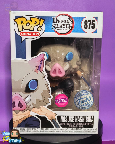 Funko Pop! Inosuke Hashibira - Flocked - Demon Slayer Demon Slayer #875 - Produto Original