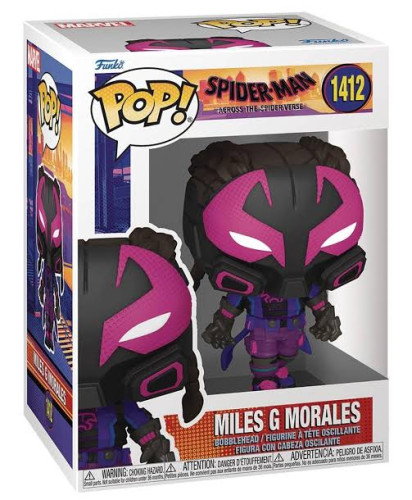 Funko POP! Miles G Morales Spider Man Across The Spiderverse #1412 - Produto Original