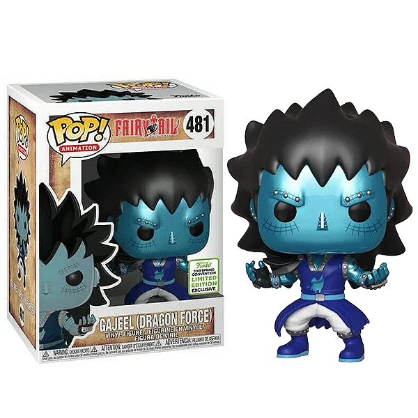 Funko Pop Gajeel (dragon Force) 2019 Spring Convention 481-Fairy Tail-481